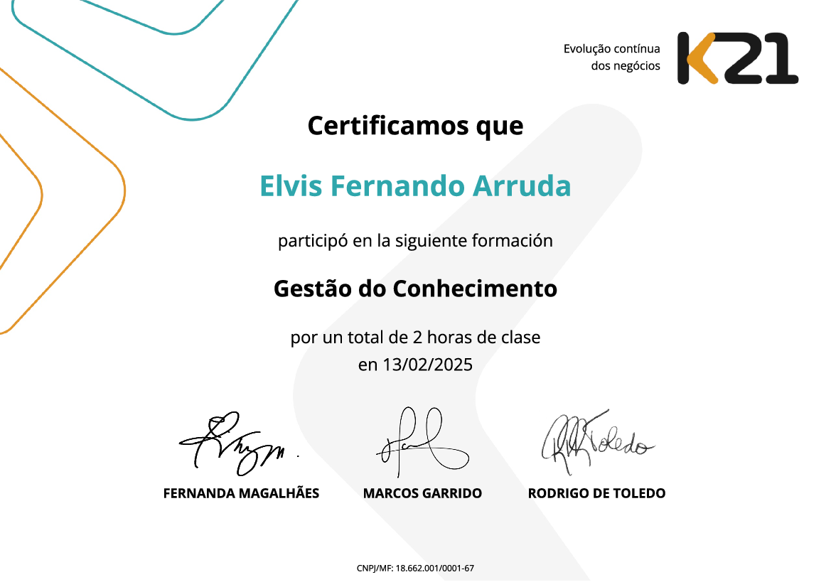Certificado K21